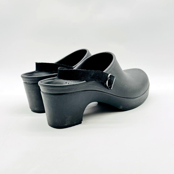 Crocs Clogs Womens 8 Black Slip On Shoes Classic Croslite Comfort Slingback Mule - Picture 8 of 12